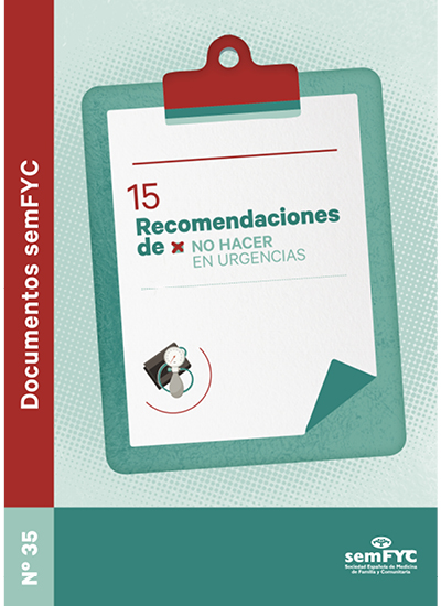Doc 35. 15 Recomendaciones de "No hacer" en urgencias 